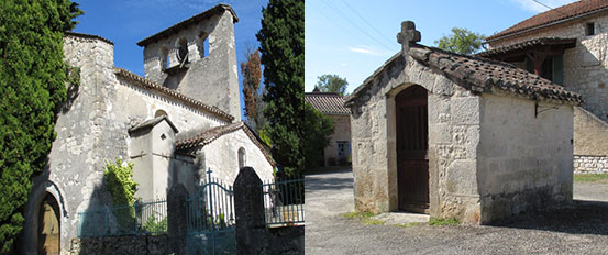Eglise et chapelle à Rouffiac